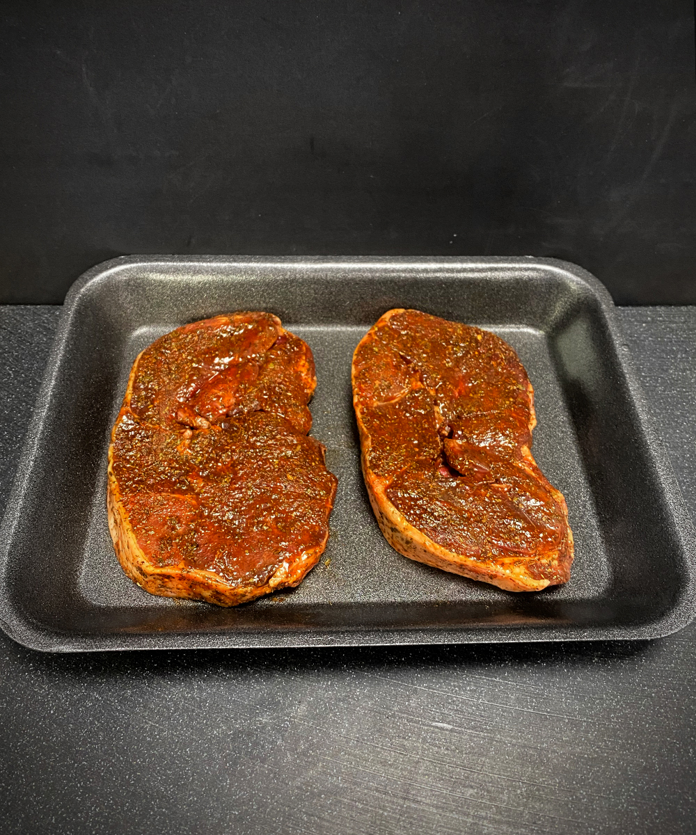 2 x Minted Lamb Leg Steaks Burton's Butchers